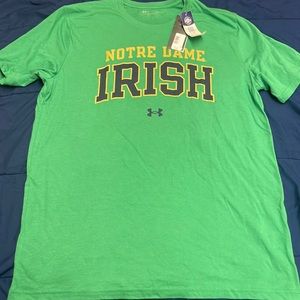 Under Armour green Notre Dame T shirt
